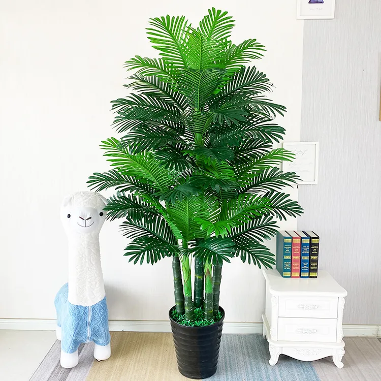 仿真绿植仿真树散尾葵室内手工装饰落地摆件仿生假绿植凤尾葵懒人