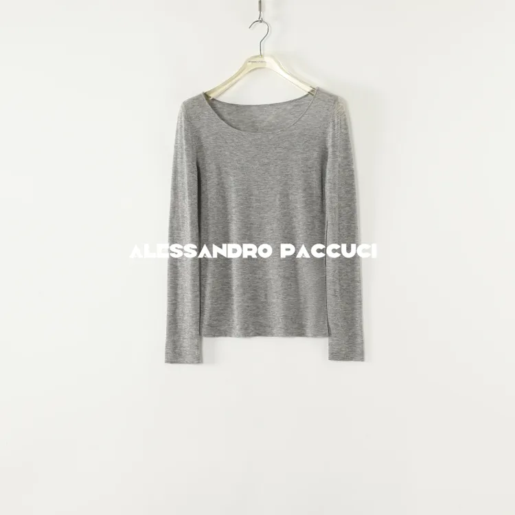 AP洛哥53109ST【纸片人】100水溶羊毛一字领修身多色时尚百搭套头衫