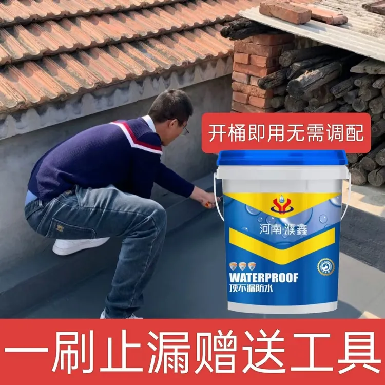 顶不漏防水直接涂刷修复屋顶房顶天沟水池等漏水情况防水涂料