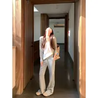 曾小咸 韩系抽绳高腰微喇休闲裤Z253CKR9847
