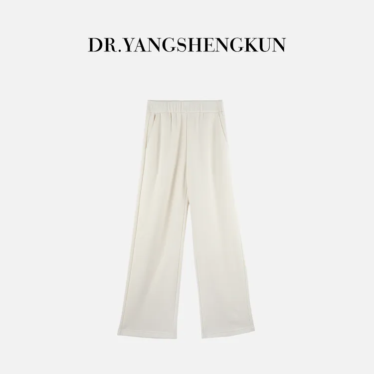 杨圣坤2025新品女士松弛感松紧腰宽松百搭直筒休闲裤S82582950