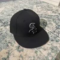 NEW 5950全封平沿帽 芝加哥白袜队 黑色