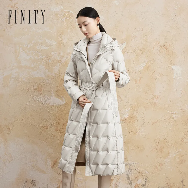 【粉丝专享】FINITY 时尚连帽加厚保暖羽绒服休闲款 F21WAC57Y4
