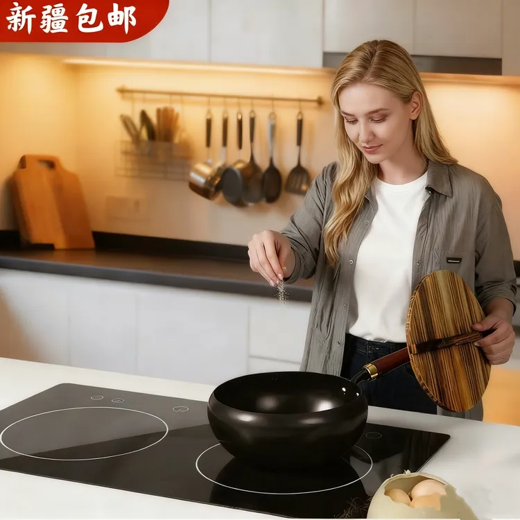 新疆包邮家用炒锅/28cm