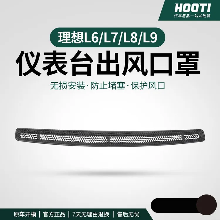 hooti理想i8/i6/L6/L7/L8/L9仪表台中控出风口保护罩空调防尘网用