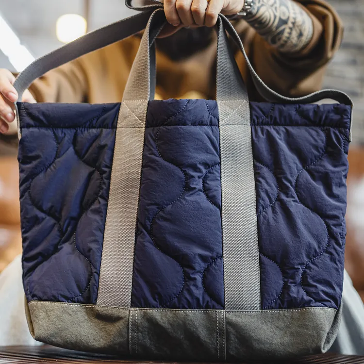 马登工装美式M65大容量内胆托特包电脑包通勤单肩包百搭手提包男