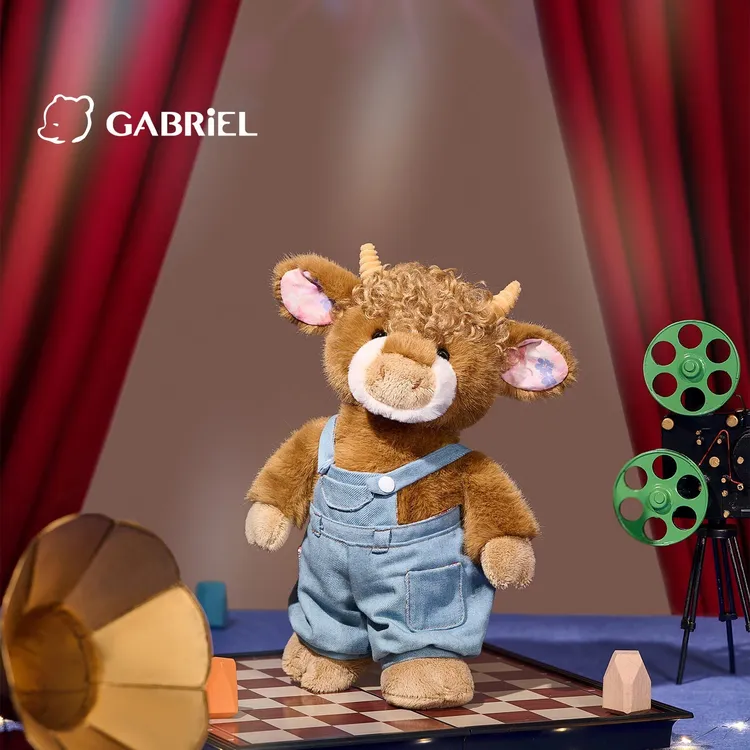 GABRIEL伽百利小牛犇犇毛绒玩具手工礼物陪伴玩偶生日节日娃娃