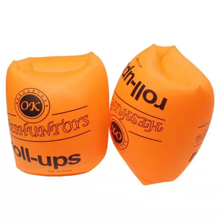 厂家新款加厚双层手臂圈游泳圈儿童游泳水袖卡通圆水袖