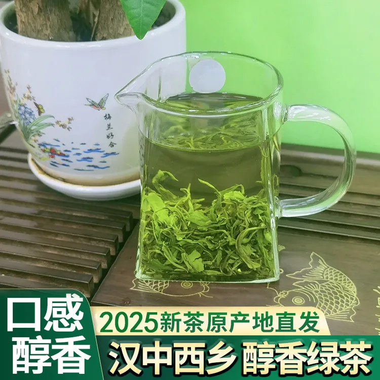 汉中炒青春茶2025新茶汉中西乡炒青特炒绿茶浓香型高山茶叶