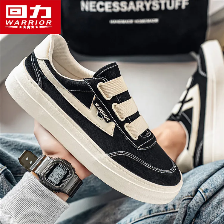 回力德训帆布鞋爆款2025新款干净感痞帅男鞋休闲板鞋百搭鞋子男款