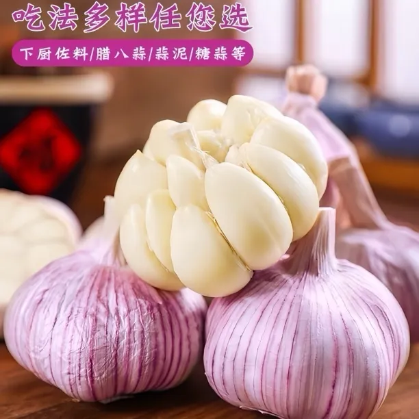 【特大果】金乡紫皮大蒜头干蒜2025年太空紫白皮大蒜批发价餐饮商用