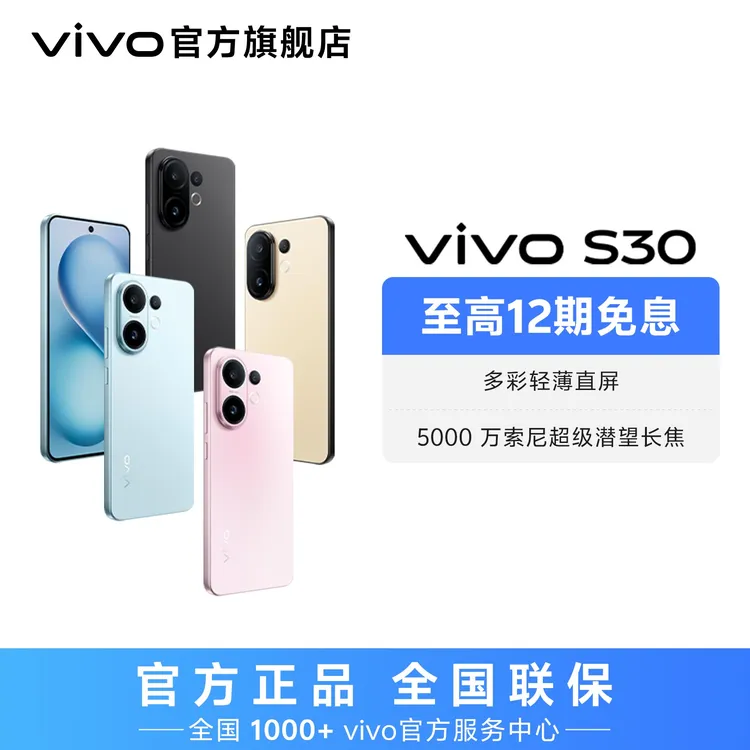 【国家补贴】vivo S30 智能5G手机 多彩轻薄直屏 12+256版本 