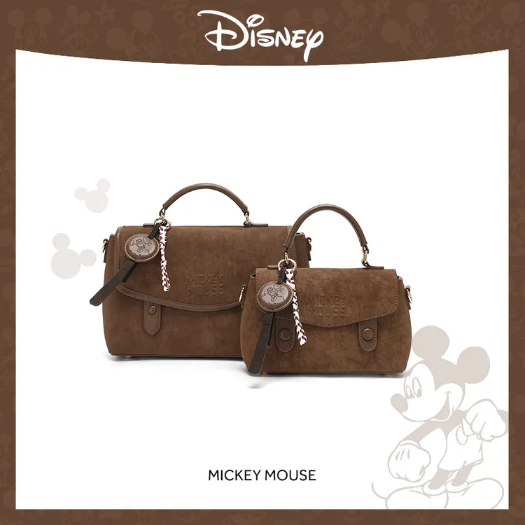 Disney/迪士尼【雅丹风剑桥包】时尚小众设计百搭轻奢牛仔单肩包包