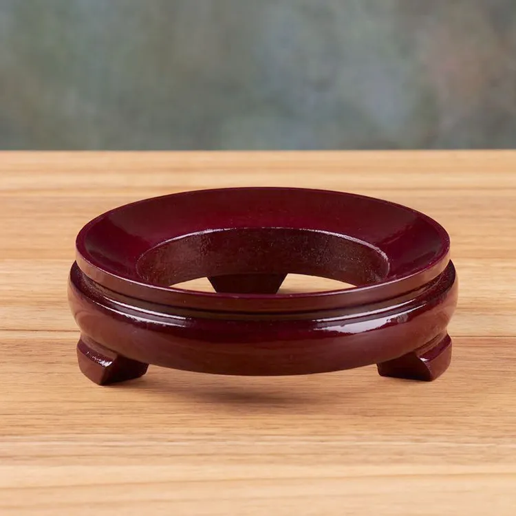 葫芦底座葫芦托盘水晶球圆形托架摆件蛋托底座天然葫芦底座