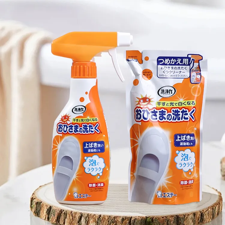 日本进口白鞋泡沫清洁剂小白鞋子懒人洗鞋神器靴干洗剂免水洗