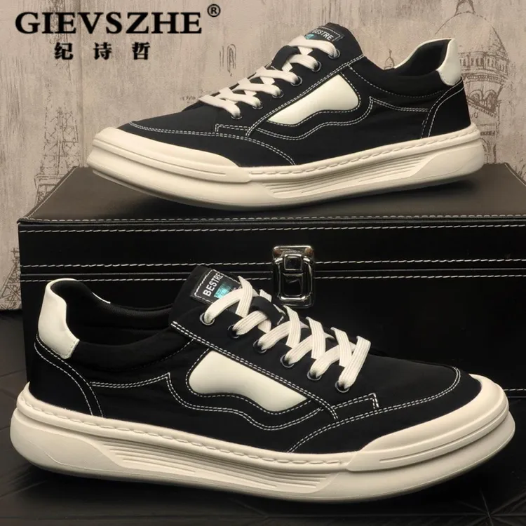纪诗哲新款男士板鞋一脚蹬懒人鞋男休闲鞋男男士透气一脚蹬休闲鞋
