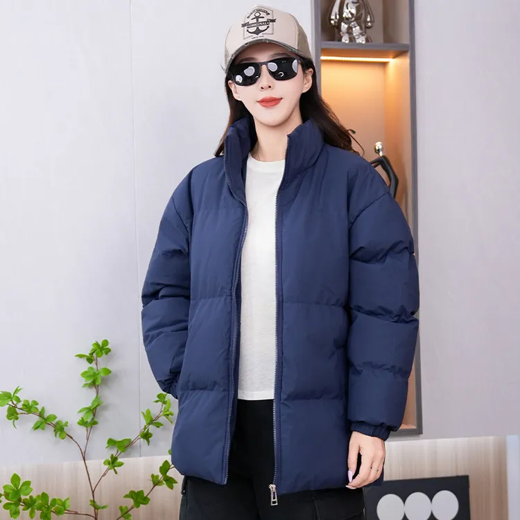 冬季新款棉衣男加厚保暖休闲百搭棉袄立领防风防水情侣款棉服外套