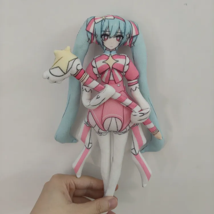 抽象初音未来有骨架可随意造型乳鼠干玩偶周边