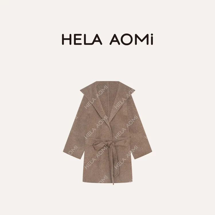 HELA AOMI “原单线·小骆马100%”优雅软糯线条感大衣CY5DN08114