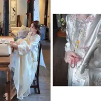 【婷婷】《长生殿》光泽刺绣 蝶戏花丛马面裙套装 TT2SQTY2213