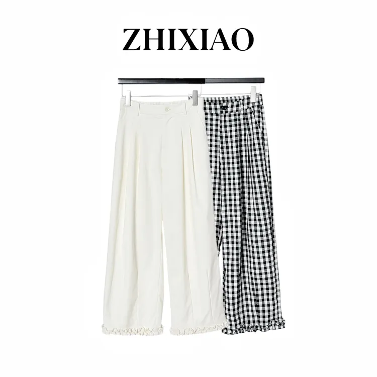 【ZHIXIAO】夏季新款：新款休闲花苞裤25826