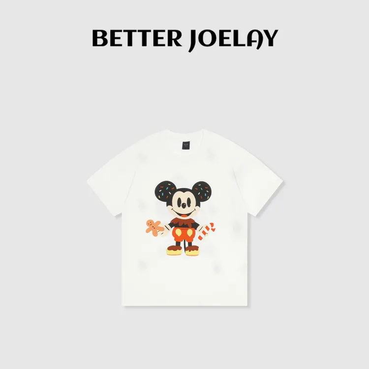 BETTER JOELAY -【米奇糖屋】全棉时尚百搭夏季短袖T恤可爱潮KH5656