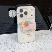 磁吸2合1双层腊肠狗一体ai按键适用苹果iPhone17promax手机壳