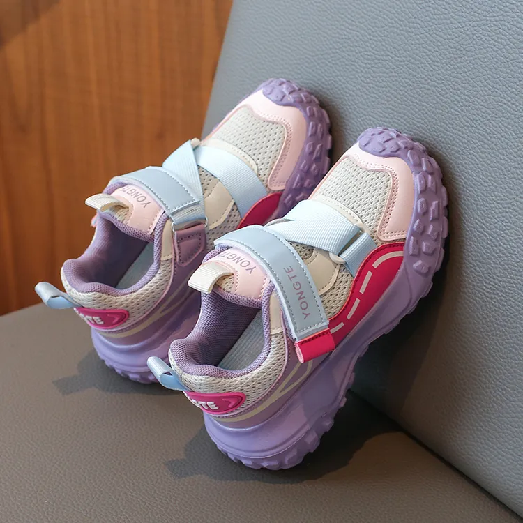 ABC女童运动鞋2026春秋新款儿童网面透气休闲鞋中大童时尚软底鞋商品图