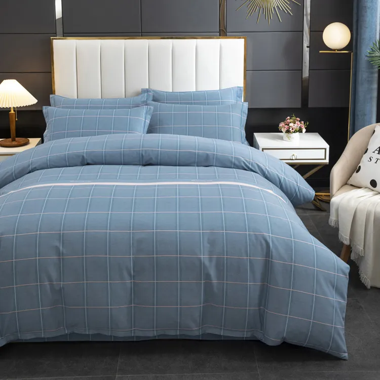 水星甄选家纺2025新款100%全棉60支纯棉印花磨毛单人宿舍被套被罩