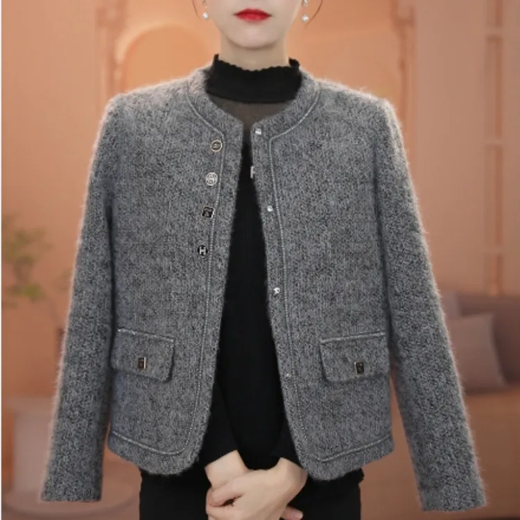 法式高级感小香风外套女2025早春新款显瘦时尚百搭短外套中年上衣