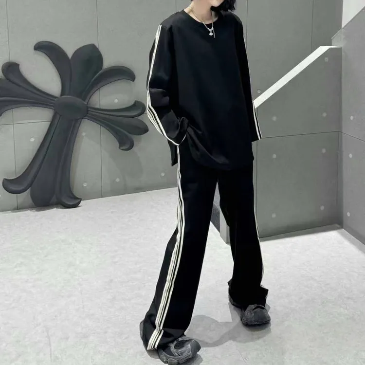 【低调女明星】2025早春新款基础色慵懒感运动套装