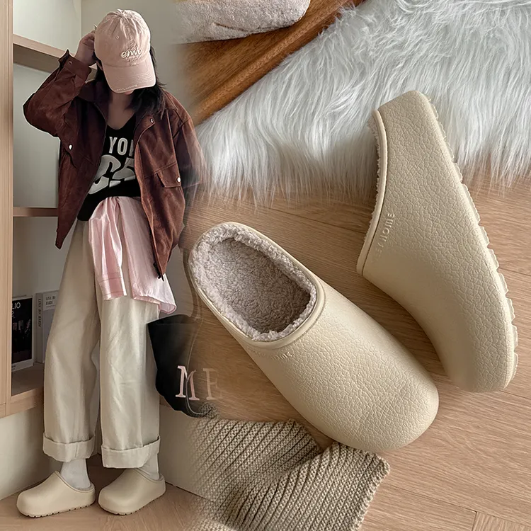 抗菌棉拖┇ 冬季新款包头休闲勃肯棉拖鞋女居家防滑防水棉拖男外穿