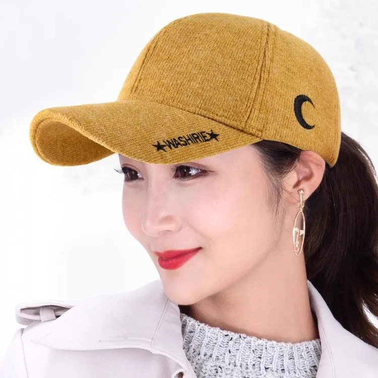 2025新款棒球帽女秋冬韩版潮时尚百搭加绒加厚加绒保暖休闲鸭舌帽