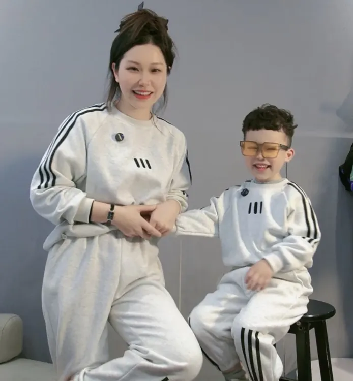 【爆款推荐】儿童男女宝亲子同款秋季2025新款卫衣套装两件套