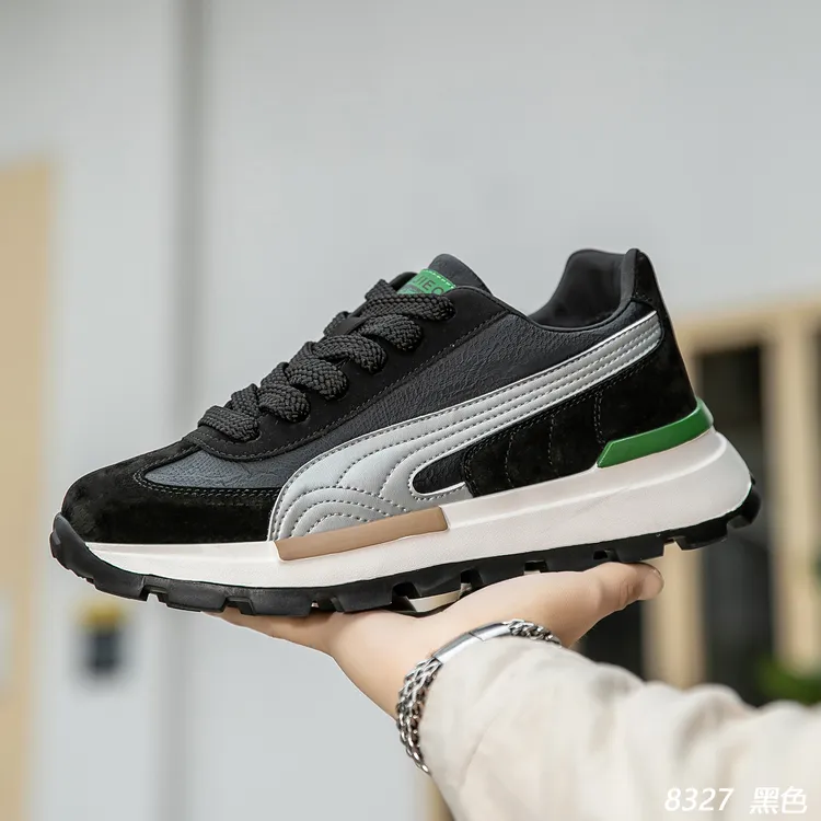 【爆款推荐】秋冬新款阿甘鞋百搭潮鞋时尚休闲鞋耐磨男鞋轻便软底鞋