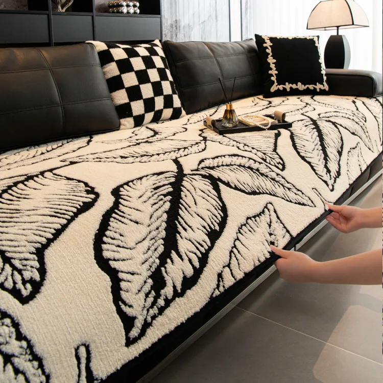 许梦轩舒棉绒秋冬季加厚毛绒防猫抓沙发垫2025新款直排防滑坐垫