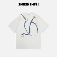 ZHUZHENFEI  印花个性宽松舒适短袖大T恤-Z354053