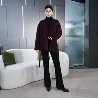 Falaibang/法莱邦8908安可拉红羊毛大衣