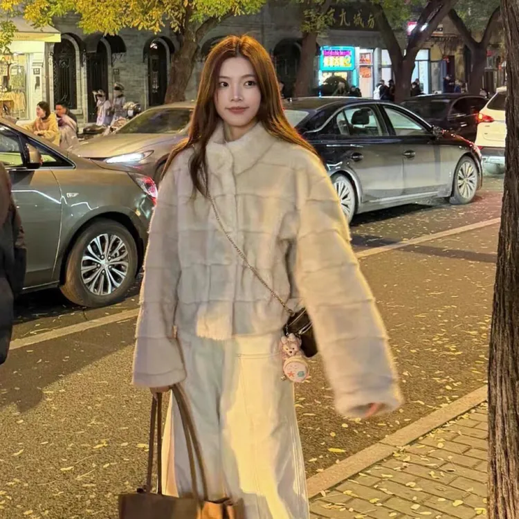 SUSU•【财阀千金】年货系列～仿貂毛皮毛一体