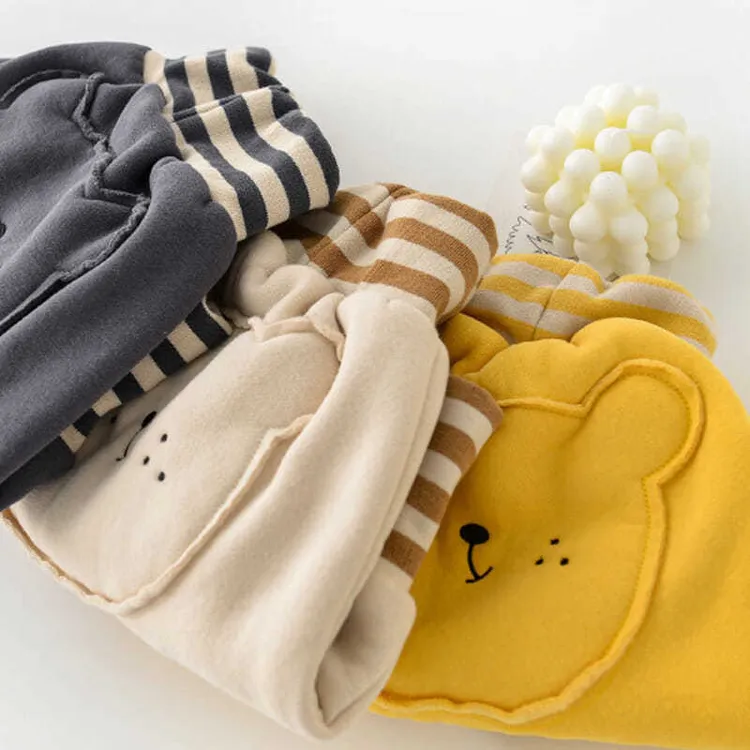 婴儿裤子加棉大pp裤秋冬保暖儿童宝宝高腰男女加绒薄绒一岁屁屁裤