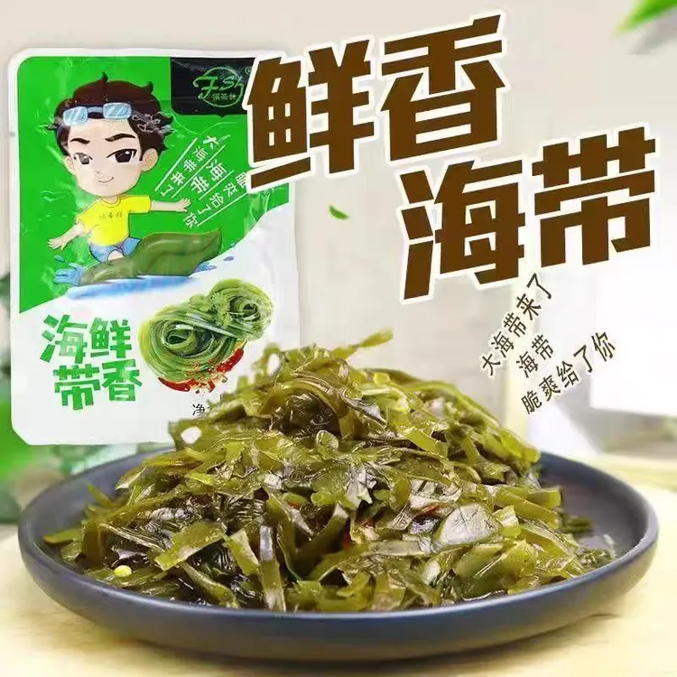 【开袋即食】海带丝鲜香海带下饭菜家用早餐咸菜零食解馋袋装商品图