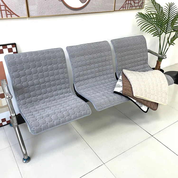 夹棉加厚公共连排椅坐垫套医院诊所输液椅套银行连排等候椅子垫套