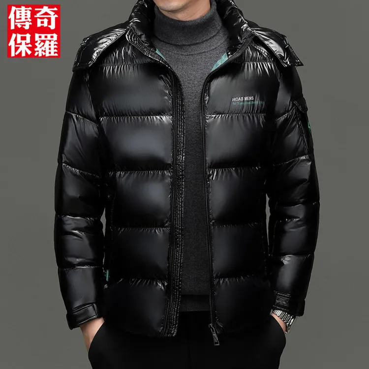 传奇保罗冬季新款亮面棉衣男士棉服冬装防寒保暖宽松棉袄韩版外套