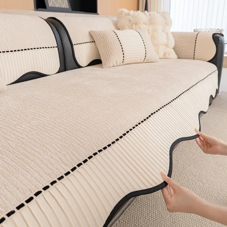 梓晨异形织安轻奢高级感沙发坐垫雪尼尔沙发垫防滑四季款沙发盖巾