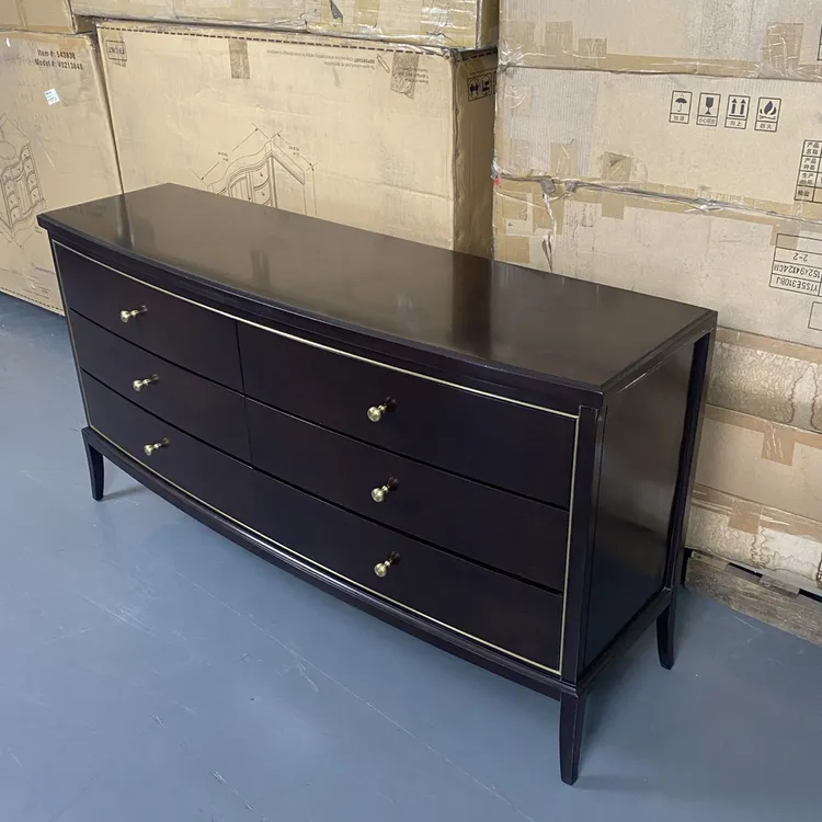 兆森国际大牌尾单美式轻奢斗柜卧室床头柜铜配件五斗六斗床尾柜