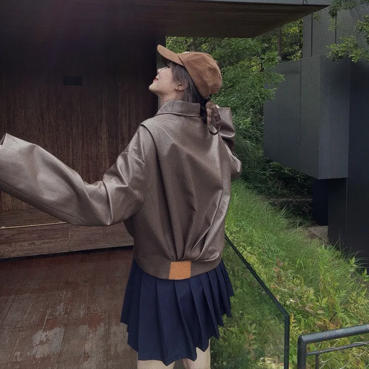 BETTER JOELY -【暮棕】时尚外套宽松韩版百搭通勤风Z4769