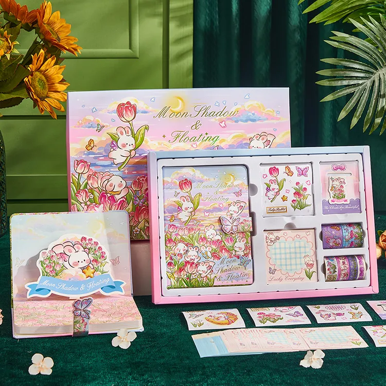 笔记本套装手账本子儿童高颜值精致小众创意文创生日礼物笔记