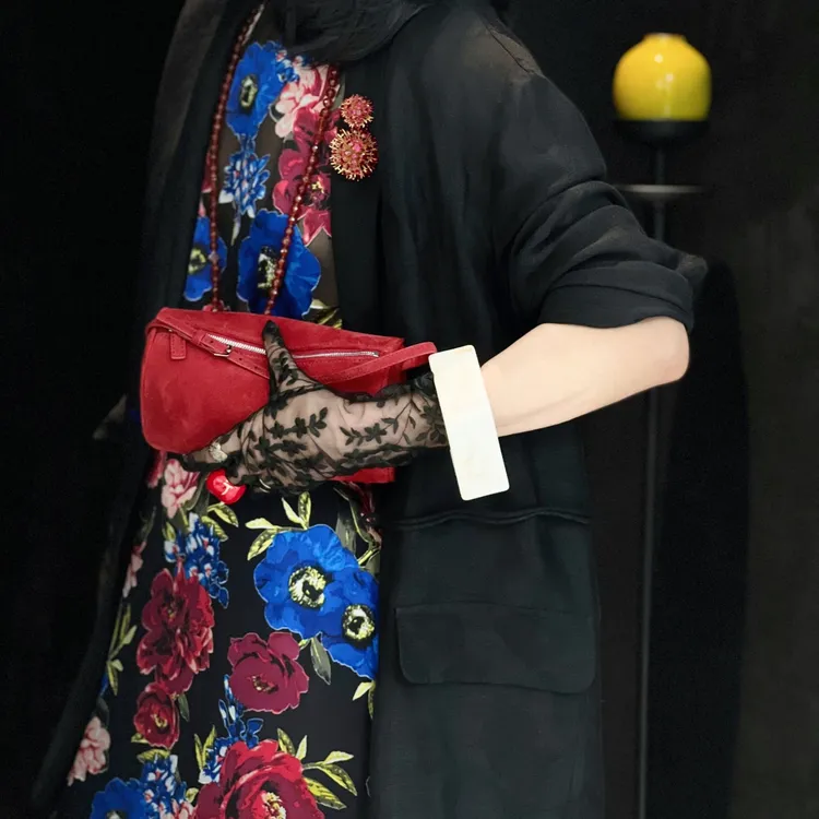 棠绶 设计师品牌 夜宴繁花新中式国风夏季气质连衣裙Y262DR421D