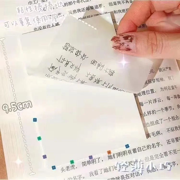 透明便利贴可撕简约便签纸商品图