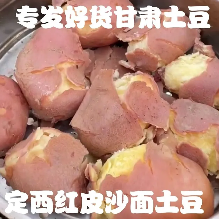 甘肃(定西)高山沙面红皮土豆农家自种原生态新鲜马铃薯洋芋